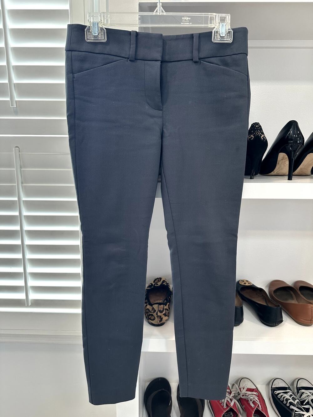 Ann Taylor Loft Women's Marisa Charcoal Gray Straight Pants 2P